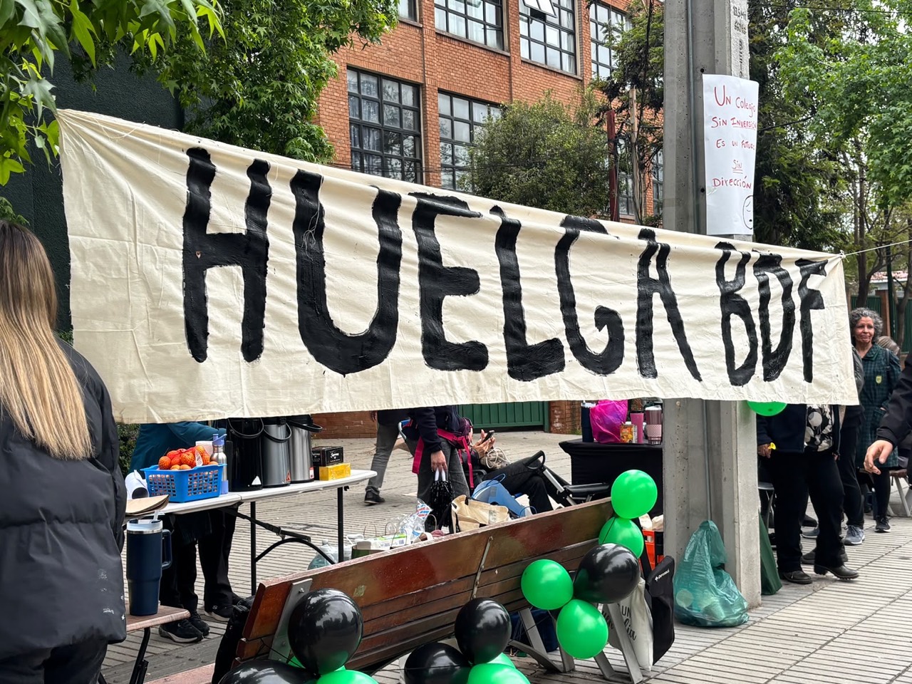 Lienzo de la huelga y punto de encuentro