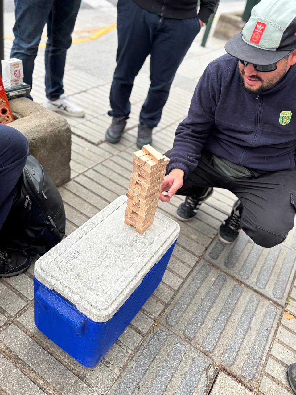 Juego de bloques durante la jornada